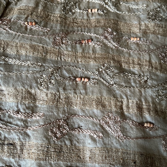 Coldwater Creek Gold Beaded Jacket - M - Picture 3 of 4